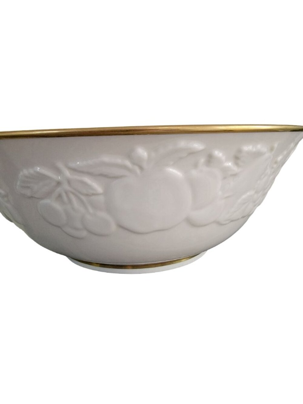 Lenox Fruits of Life Serving Bowl 9" Ivory Porcelain Gold Trim - Picture 5 of 7